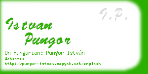 istvan pungor business card